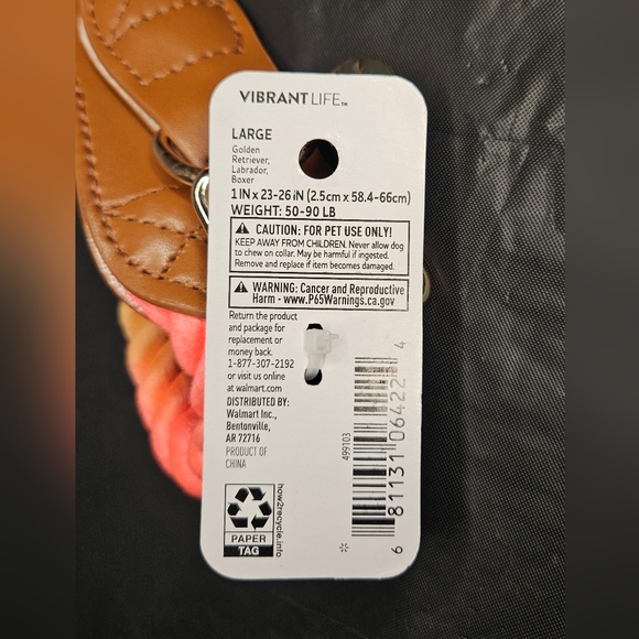 NWT Vibrant Life Rope Collar Size Large - Picture 4 of 4